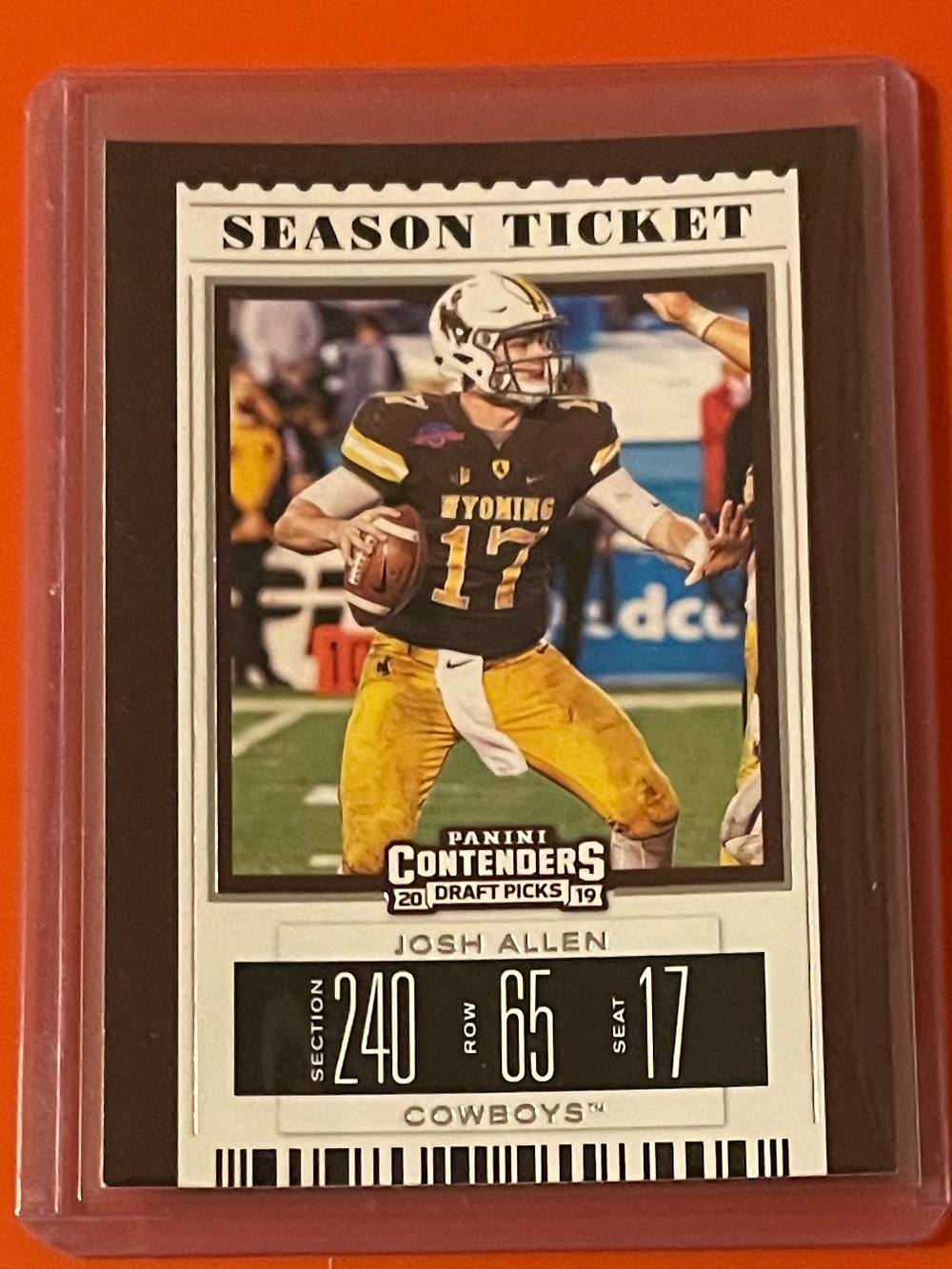 Josh Allen #53 2019 Panini Contenders Draft Picks Football Trading Card
